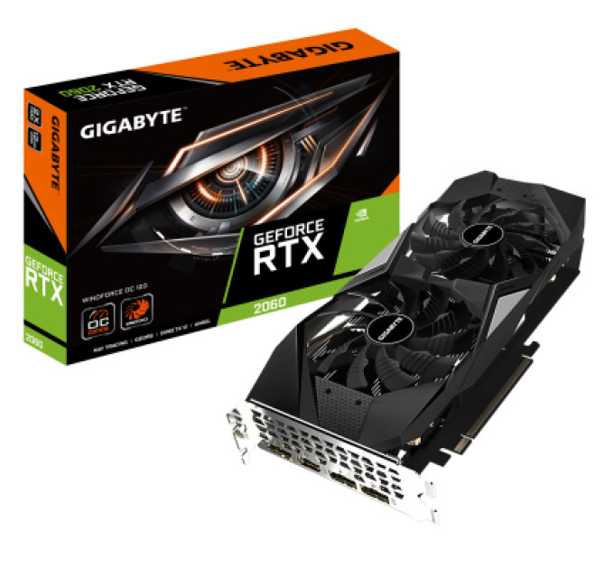 Видеокарта GIGABYTE GeForce RTX2060 12Gb WF2 OC (GV-N2060WF2OC-12GD)