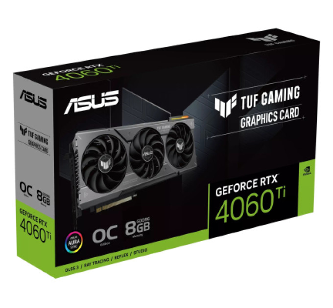 Видеокарта ASUS GeForce RTX4060Ti 8Gb TUF OC GAMING (TUF-RTX4060TI-O8G-GAMING)