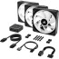 Кулер для корпуса Corsair iCUE Link QX120 RGB PWM PC Fans Starter Kit with iCUE Link System Hub (CO-9051002-WW)