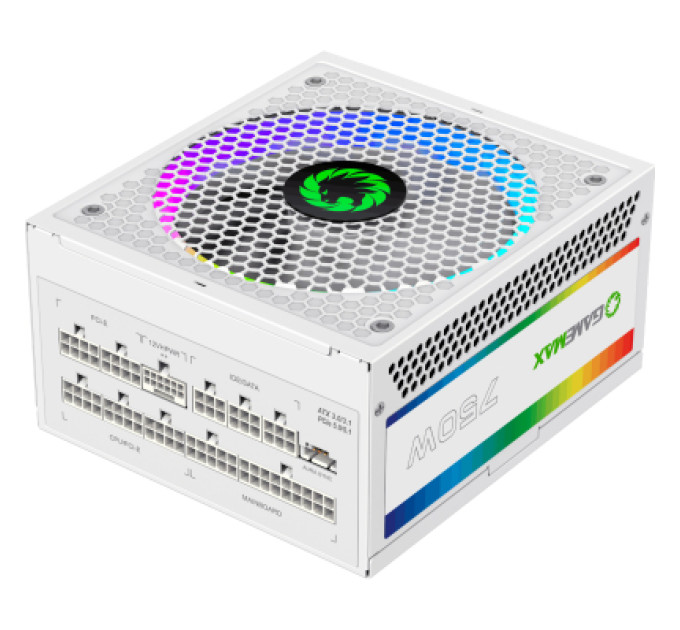 Блок питания Gamemax 750W (RGB 750 PRO WH (ATX3.0/3.1 PCI)