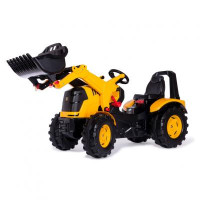 Веломобиль Rolly Toys Трактор с ковшом rollyX-Trac Premium JCB черно-желтый (651139)