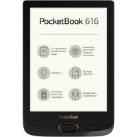 Электронная книга Pocketbook 616 Basic Lux2, Obsidian Black (PB616-H-CIS)