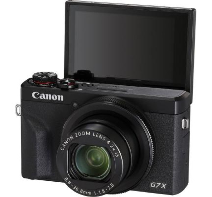 Цифровой фотоаппарат Canon Powershot G7 X Mark III Black VLogger (3637C029)