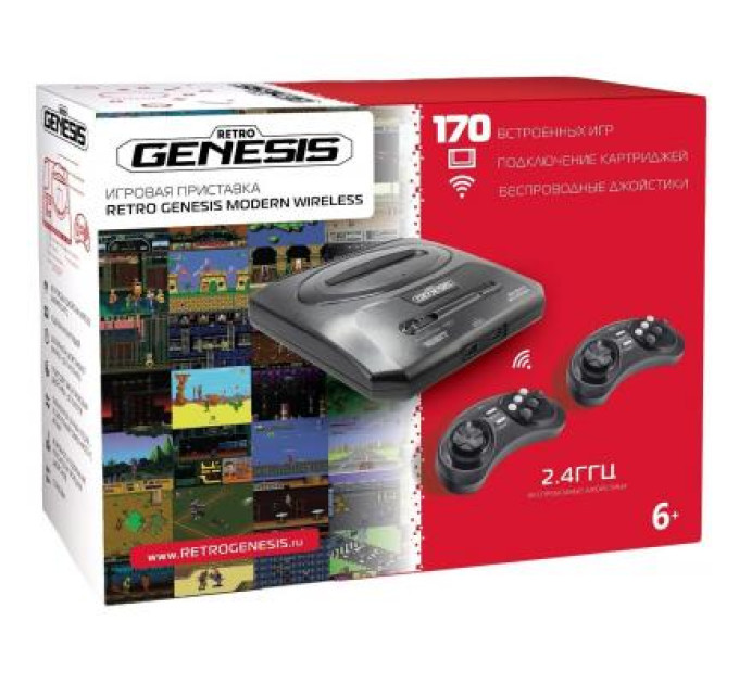 Игровая консоль Retro Genesis 16 bit Modern Wireless (170 игр, 2 беспр (ConSkDn78)