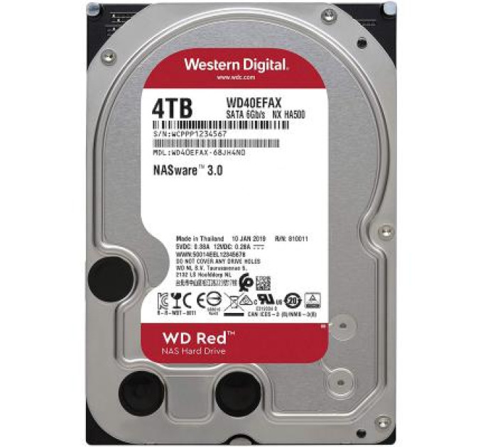 Жесткий диск 3.5" 4TB WD (WD40EFAX)