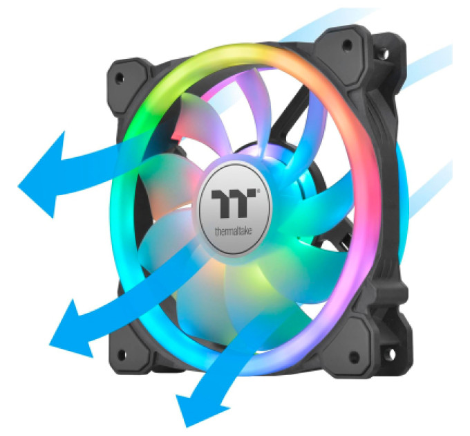 Кулер для корпуса ThermalTake SWAFAN 14 RGB Radiator Fan TT Premium Edition 3 Pack/Fan/14025 (CL-F138-PL14SW-A)