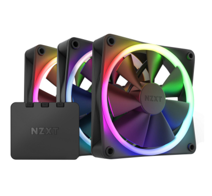 Кулер для корпуса NZXT F120RGB Triple (Black) (RF-R12TF-B1)