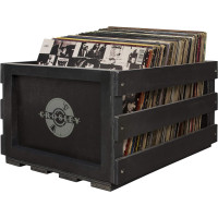 Record Storage Crate Black