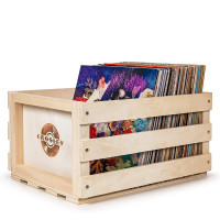 Record Storage Crate - Natural