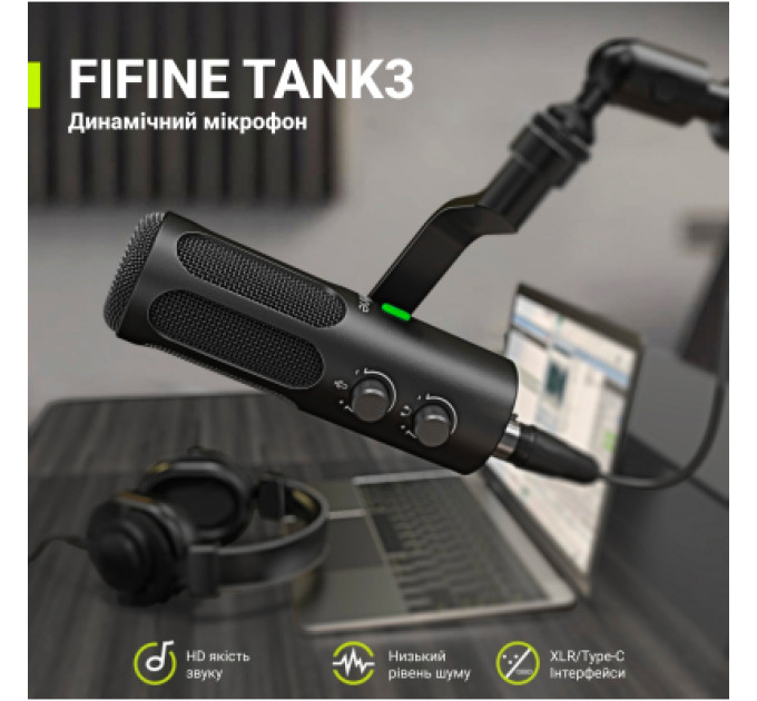 Микрофон Fifine Tank 3 USB/XLR Black (Tank3)