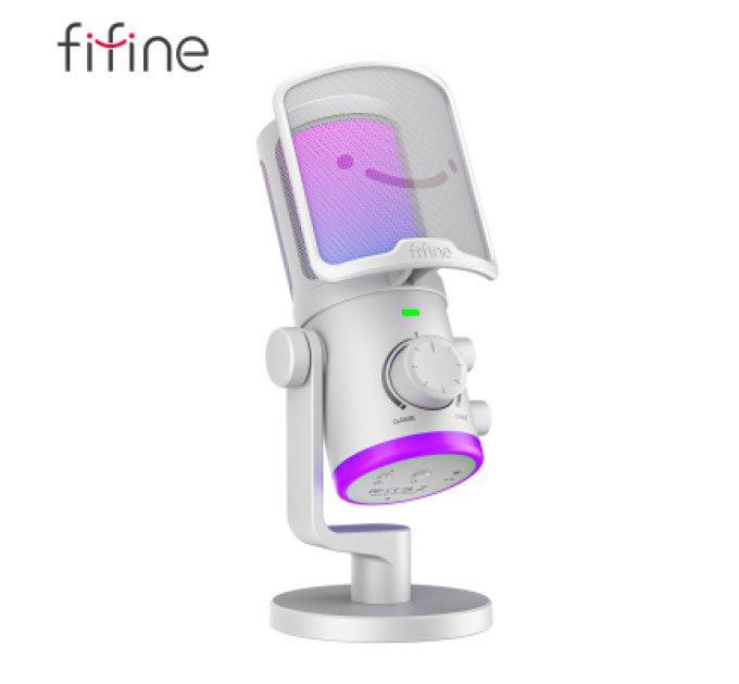 Микрофон Fifine AM6W USB White (AM6W)