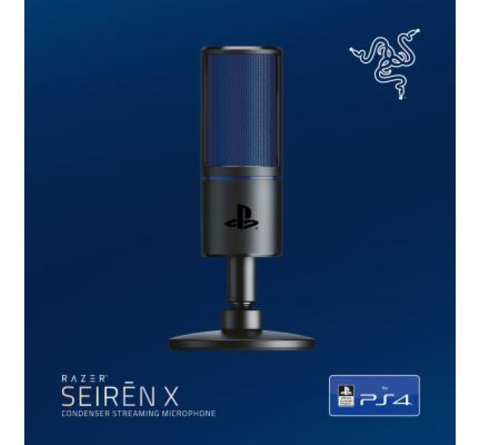 Микрофон Razer Seiren X PS4 Black/Blue (RZ19-02290200-R3G1)