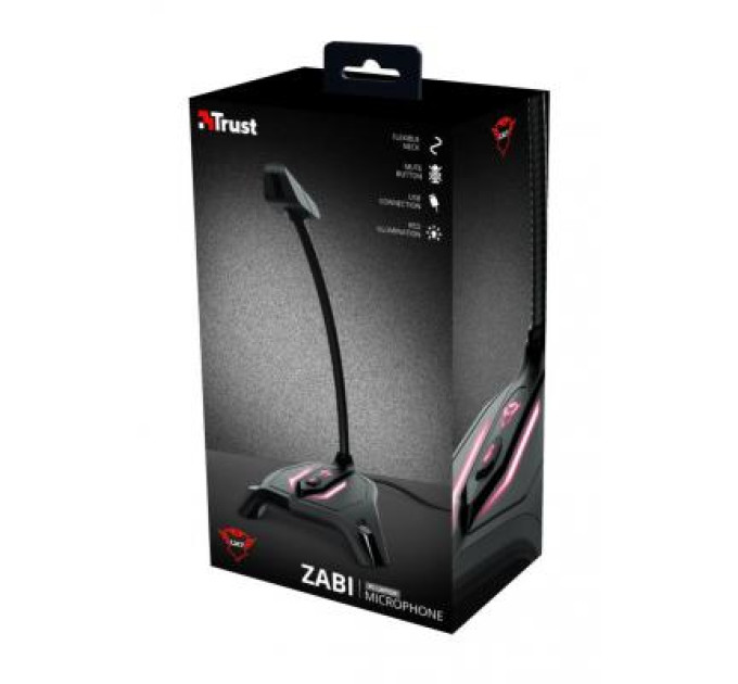 Микрофон Trust GXT 215 Zabi LED-Illuminated USB Gaming Black (23800)