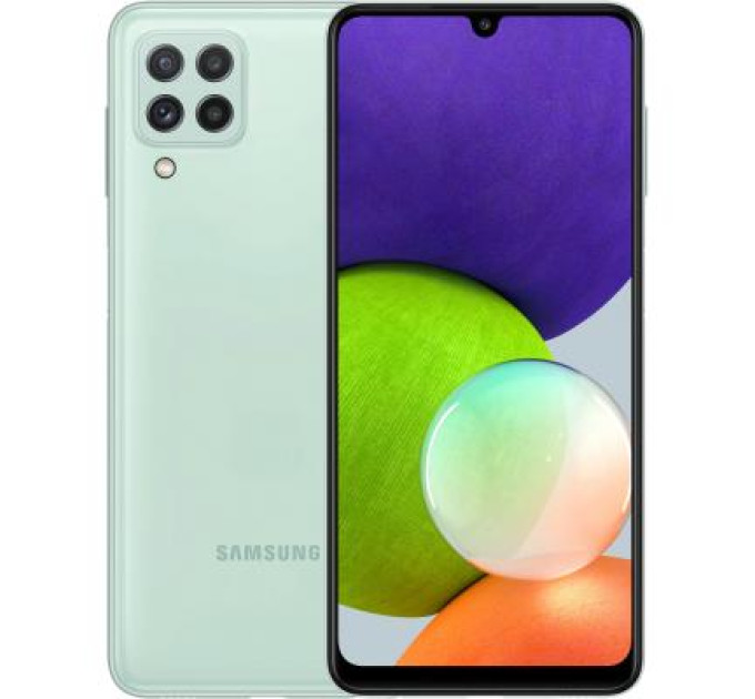 Мобильный телефон Samsung SM-A225F/64 (Galaxy A22 4/64GB) Light Green (SM-A225FLGDSEK)