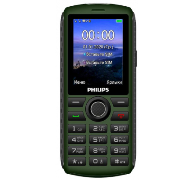 Мобильный телефон Philips Xenium E218 Green