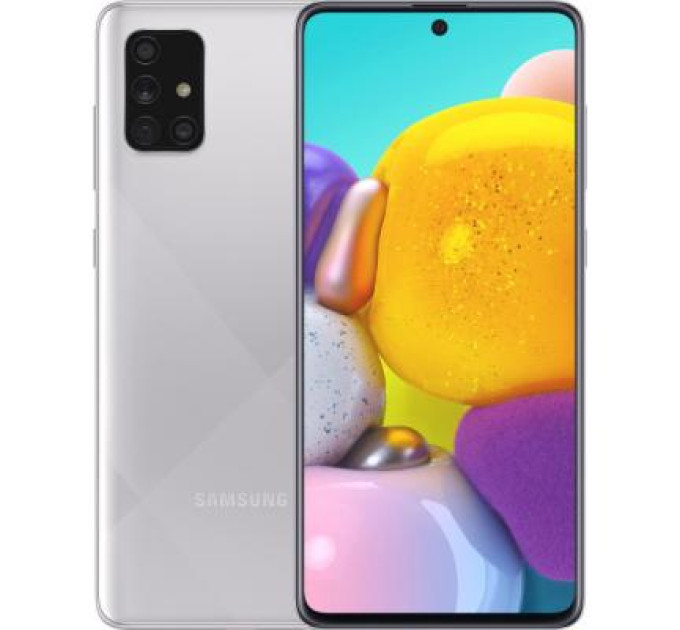 Мобильный телефон Samsung SM-A715FZ (Galaxy A71 6/128Gb) Metallic Silver (SM-A715FMSUSEK)