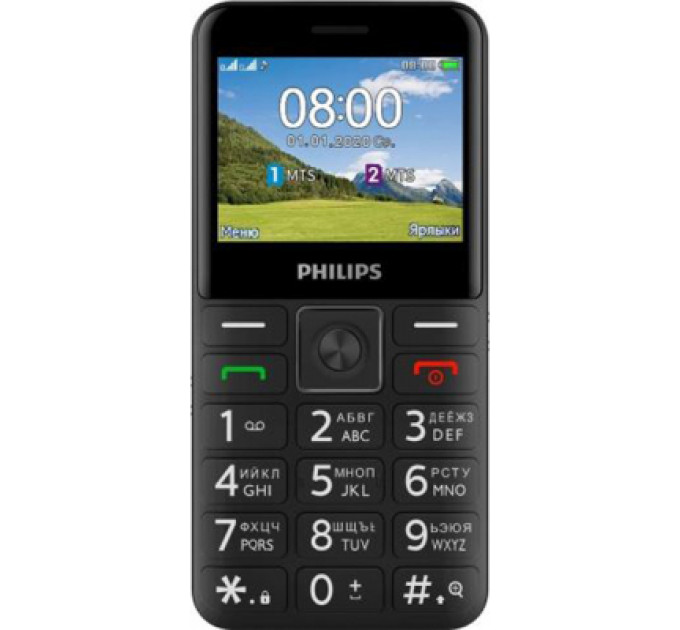 Мобильный телефон Philips Xenium E207 Black