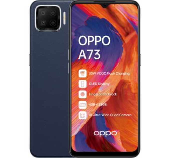 Мобильный телефон Oppo A73 4/128GB Navy Blue (OFCPH2095_BLUE)