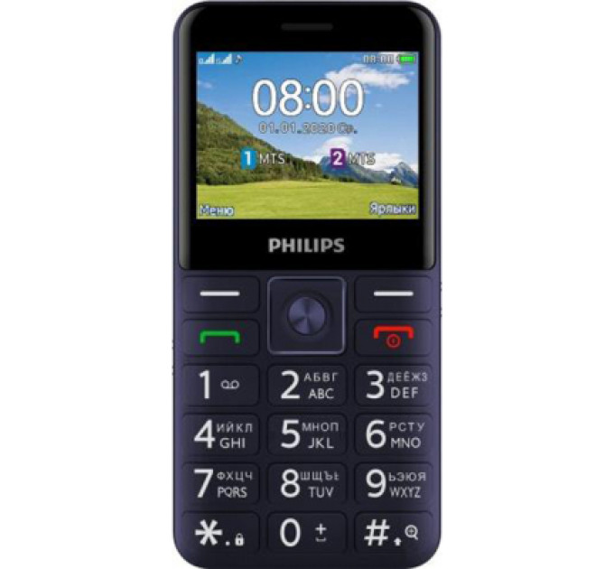 Мобильный телефон Philips Xenium E207 Blue