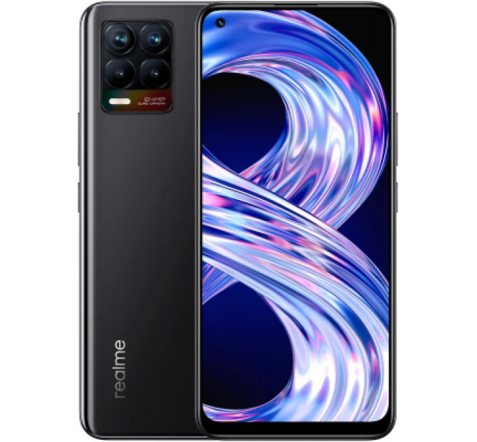 Мобильный телефон realme 8 6/128Gb Cyber Black