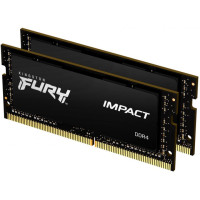 Модуль памяти для ноутбука SoDIMM DDR4 32GB (2x16GB) 2666 MHz Fury Impact Kingston Fury (ex.HyperX) (KF426S15IB1K2/32)