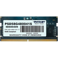 Модуль памяти для ноутбука SoDIMM DDR5 8GB 4800 MHz Patriot (PSD58G480041S)