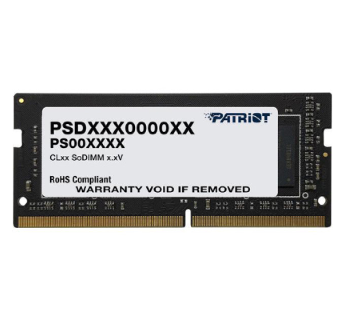 Модуль памяти для ноутбука SoDIMM DDR4 16GB 3200 MHz Signature Line Patriot (PSD416G320081S)