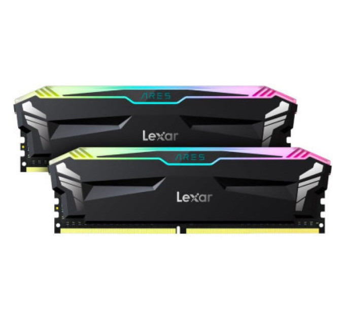 Модуль памяти для компьютера DDR4 32GB (2x16GB) 3600 MHz Ares RGB Black Lexar (LD4BU016G-R3600GDLA)