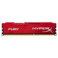 Модуль памяти для компьютера DDR3 4Gb 1600 MHz HyperX Fury Red Kingston Fury (ex.HyperX) (HX316C10FR/4)