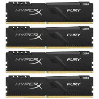 Модуль памяти для компьютера DDR4 64GB (4x16GB) 3600 MHz Fury Black Kingston Fury (ex.HyperX) (HX436C18FB4K4/64)