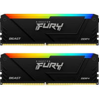 Модуль памяти для компьютера DDR4 64GB (2x32GB) 3600 MHz FURY Beast RGB Kingston Fury (ex.HyperX) (KF436C18BB2AK2/64)