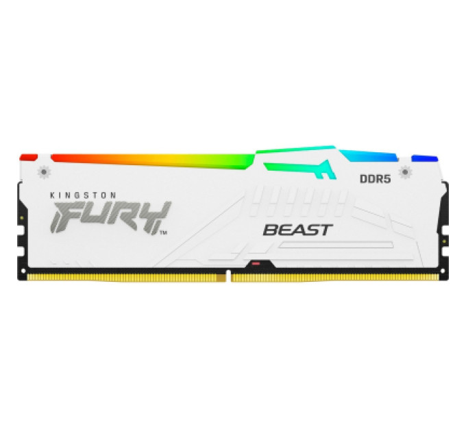 Модуль памяти для компьютера DDR5 32GB 6400 MHz Beast White RGB EXPO Kingston Fury (ex.HyperX) (KF564C32BWEA-32)