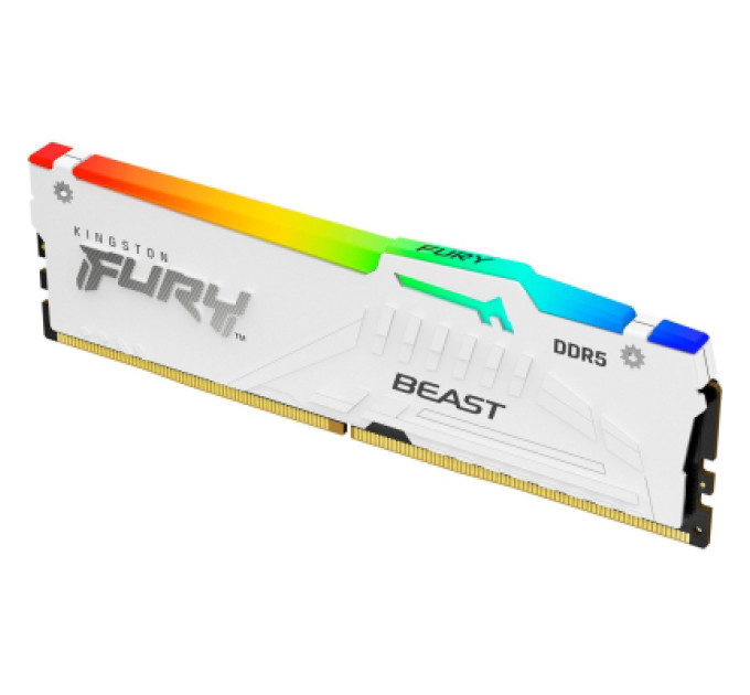 Модуль памяти для компьютера DDR5 32GB 6400 MHz Beast White RGB EXPO Kingston Fury (ex.HyperX) (KF564C32BWEA-32)