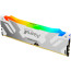 Модуль памяти для компьютера DDR5 16GB 7600 MHz Renegade RGB White XMP Kingston Fury (ex.HyperX) (KF576C38RWA-16)