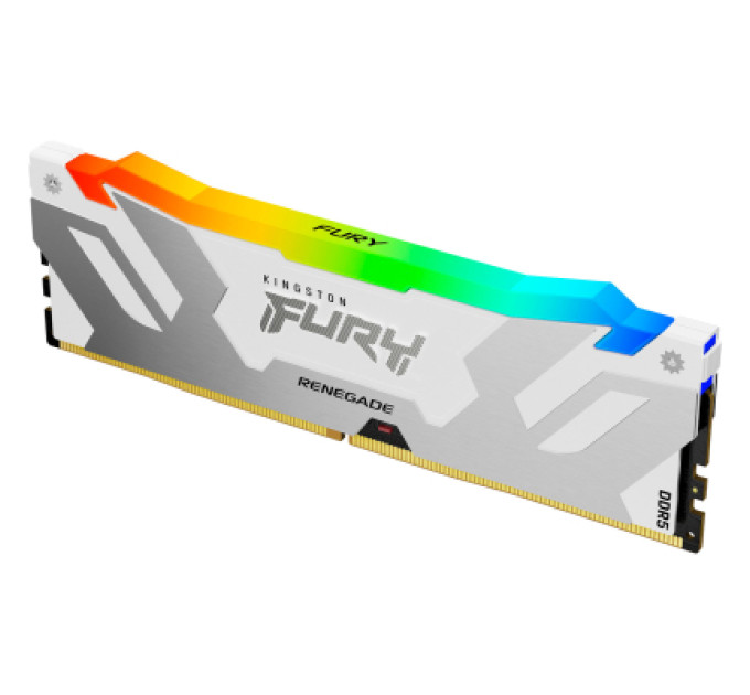 Модуль памяти для компьютера DDR5 16GB 7600 MHz Renegade RGB White XMP Kingston Fury (ex.HyperX) (KF576C38RWA-16)