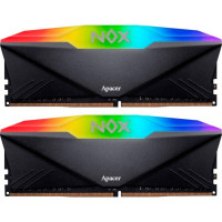 Модуль памяти для компьютера DDR4 32GB (2x16GB) 3200 MHz NOX RGB Black Apacer (AH4U32G32C28YNBAA-2)