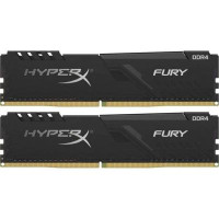 Модуль памяти для компьютера DDR4 64GB (2x32GB) 2666 MHz HyperX Fury Black Kingston Fury (ex.HyperX) (HX426C16FB3K2/64)