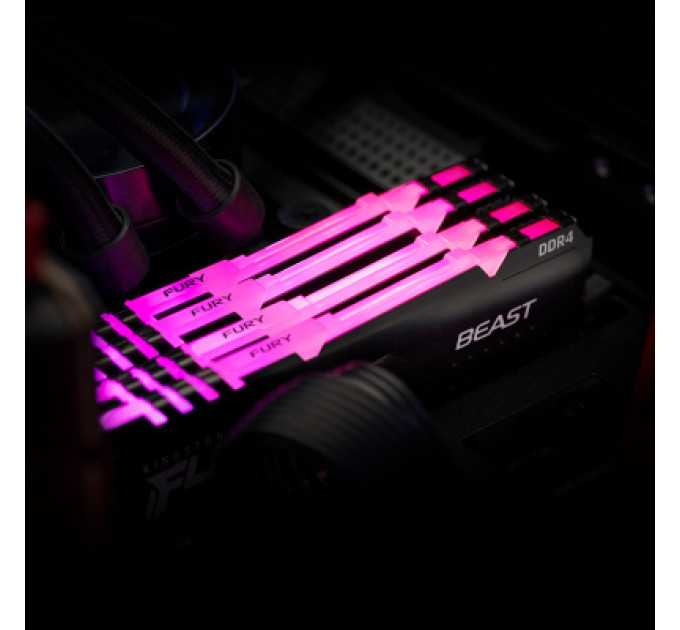 Модуль памяти для компьютера DDR4 8GB 3200 MHz Fury Beast RGB Kingston Fury (ex.HyperX) (KF432C16BBA/8)