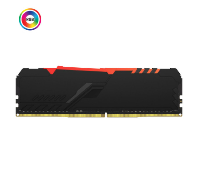 Модуль памяти для компьютера DDR4 8GB 3200 MHz Fury Beast RGB Kingston Fury (ex.HyperX) (KF432C16BBA/8)