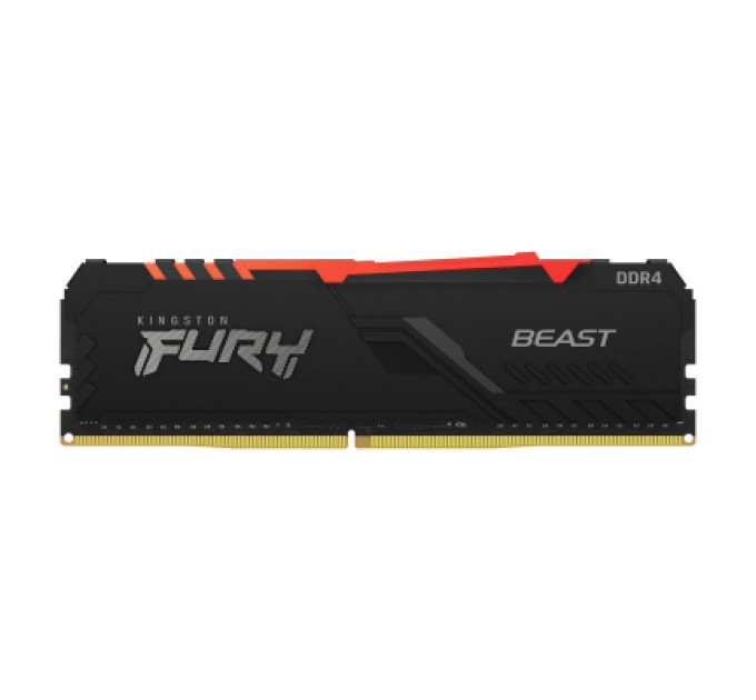 Модуль памяти для компьютера DDR4 8GB 3200 MHz Fury Beast RGB Kingston Fury (ex.HyperX) (KF432C16BBA/8)