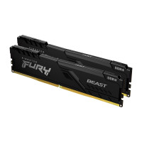 Модуль памяти для компьютера DDR4 64GB (2x32GB) 3000 MHz Fury Beast Black Kingston Fury (ex.HyperX) (KF430C16BBK2/64)