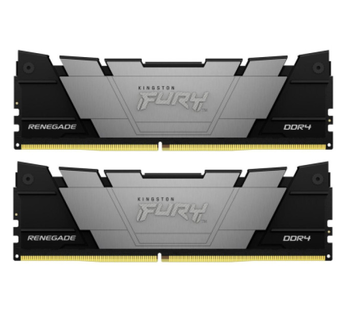 Модуль памяти для компьютера DDR4 16GB (2x8GB) 3200 MHz Fury Renegade Black Kingston Fury (ex.HyperX) (KF432C16RB2K2/16)