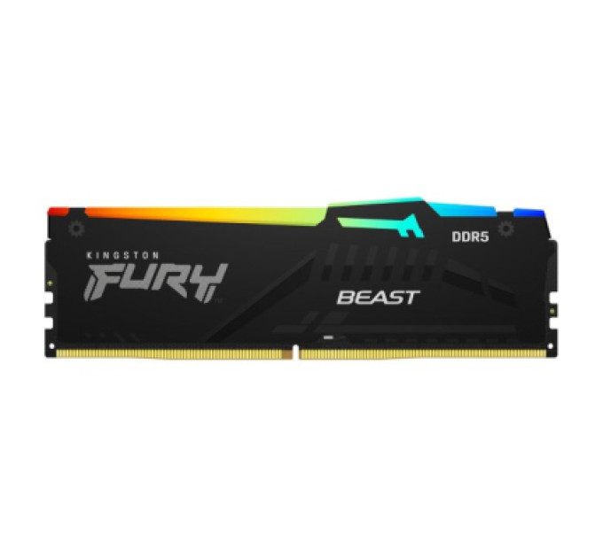 Модуль памяти для компьютера DDR5 16GB 5200 MHz Beast RGB AM5 Black Kingston Fury (ex.HyperX) (KF552C36BBEA-16)