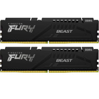 Модуль памяти для компьютера DDR5 16GB (2x8GB) 6000 MHz Beast Black EXPO Kingston Fury (ex.HyperX) (KF560C30BBEK2-16)