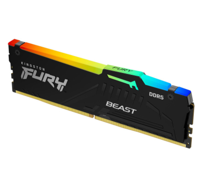 Модуль памяти для компьютера DDR5 16GB 6400 MHz Beast RGB XMP Kingston Fury (ex.HyperX) (KF564C32BBA-16)