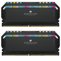 Модуль памяти для компьютера DDR5 32GB (2x16GB) 7200 MHz Dominator Platinum RGB Black Corsair (CMT32GX5M2X7200C34)