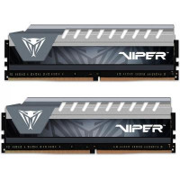 Модуль памяти для компьютера DDR4 32GB (2x16GB) 2666 MHz Viper Elite Black/Gray Patriot (PVE432G266C6KGY)