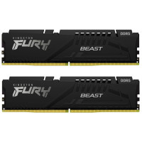 Модуль памяти для компьютера DDR5 16GB (2x8GB) 5200 MHz Beast Black Kingston Fury (ex.HyperX) (KF552C36BBEK2-16)