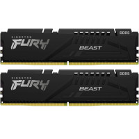 Модуль памяти для компьютера DDR5 64GB (2x32GB) 6400 MHz Beast Black Kingston Fury (ex.HyperX) (KF564C32BBK2-64)