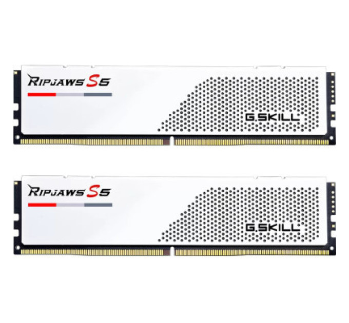 Модуль памяти для компьютера DDR5 64GB (2x32GB) 5600 MHz Ripjaws S5 White G.Skill (F5-5600J3636D32GX2-RS5W)